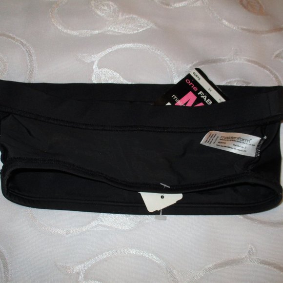 MAIDENFORM BLACK TUBE TOP – STRAPLESS BRA – NWT - Picture 7 of 9